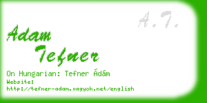 adam tefner business card